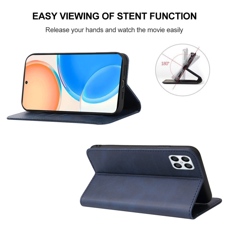 For Honor X8 Magnetic Closure Leather Phone Case