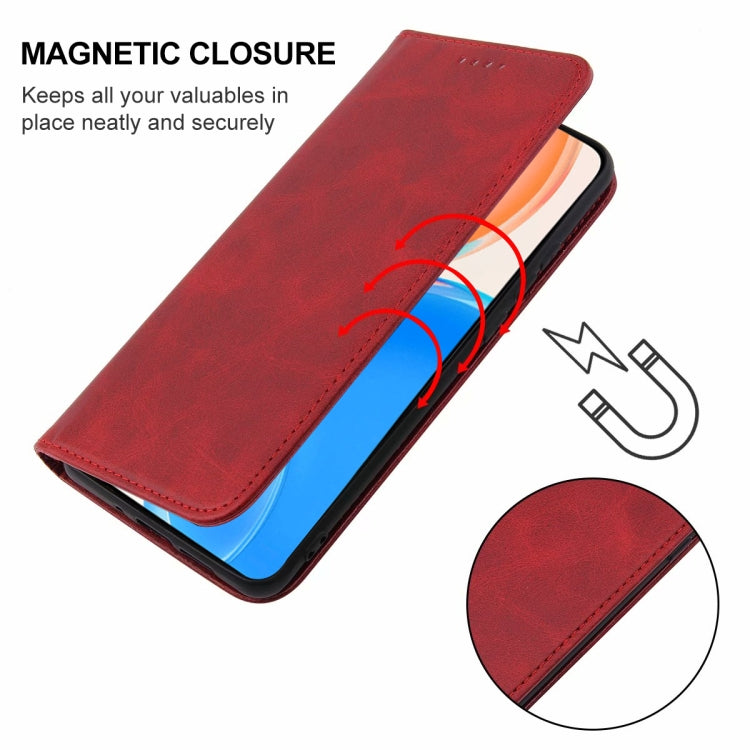 For Honor X8 Magnetic Closure Leather Phone Case