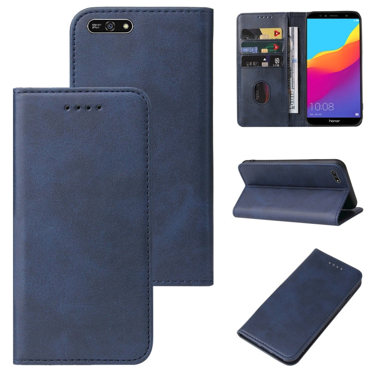 For Honor 7A Pro Magnetic Closure Leather Phone Case