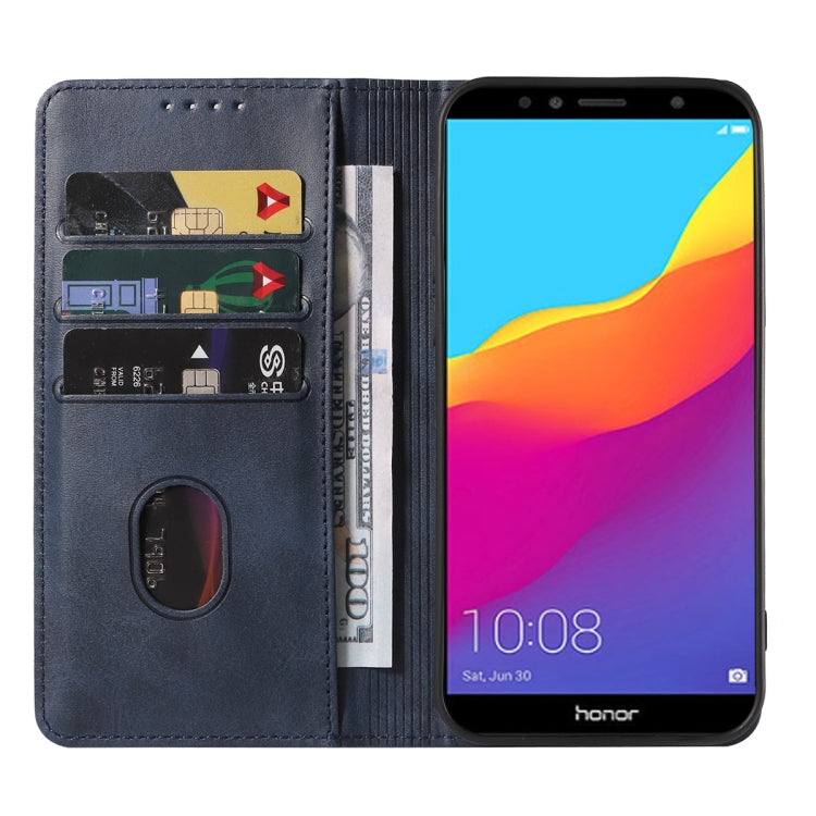 For Honor 7A Pro Magnetic Closure Leather Phone Case