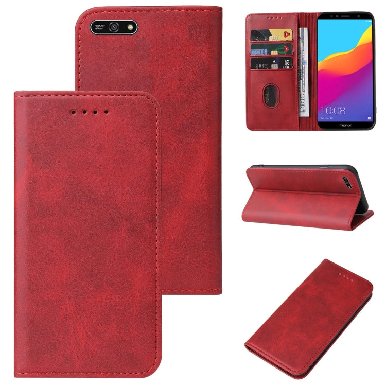 For Honor 7A Pro Magnetic Closure Leather Phone Case