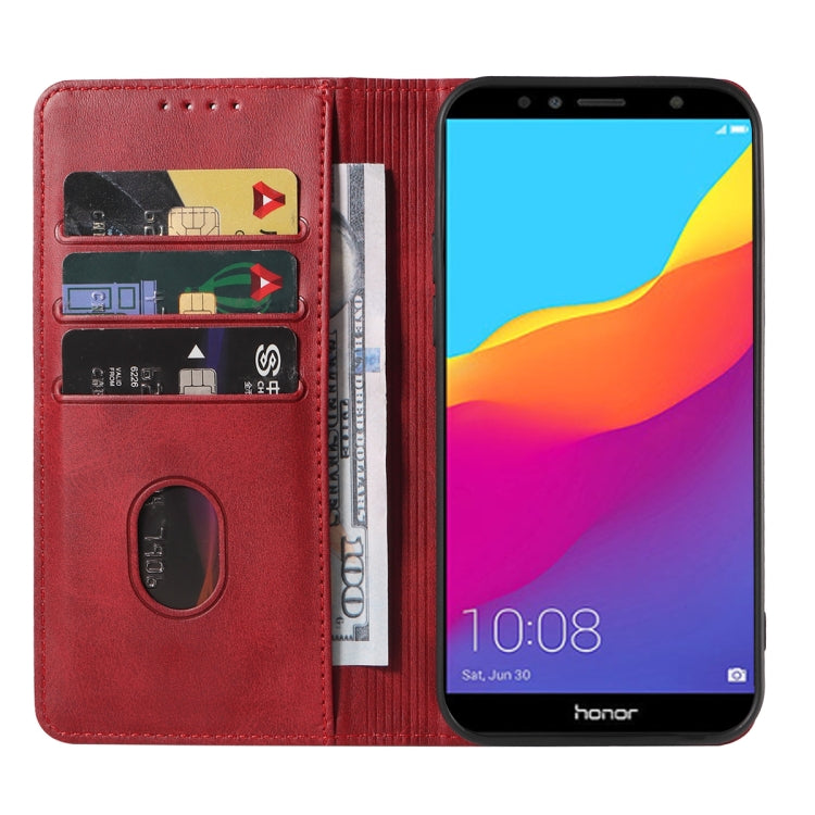 For Honor 7A Pro Magnetic Closure Leather Phone Case