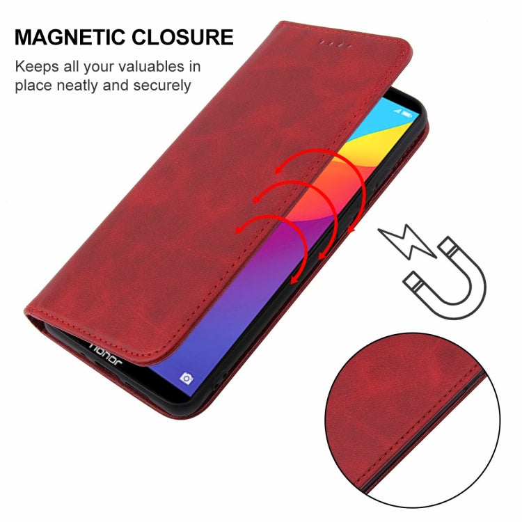 For Honor 7A Pro Magnetic Closure Leather Phone Case