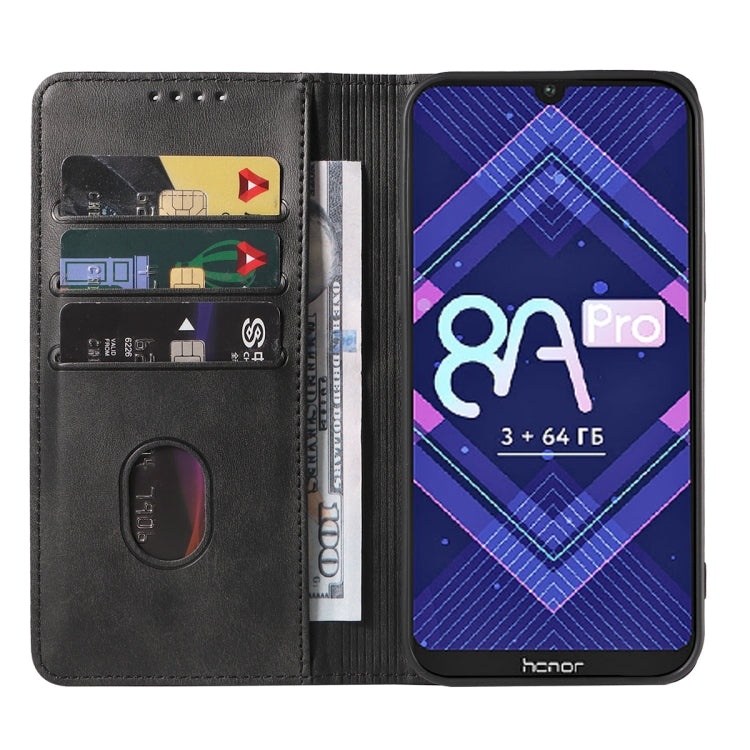 For Honor 8A Pro Magnetic Closure Leather Phone Case