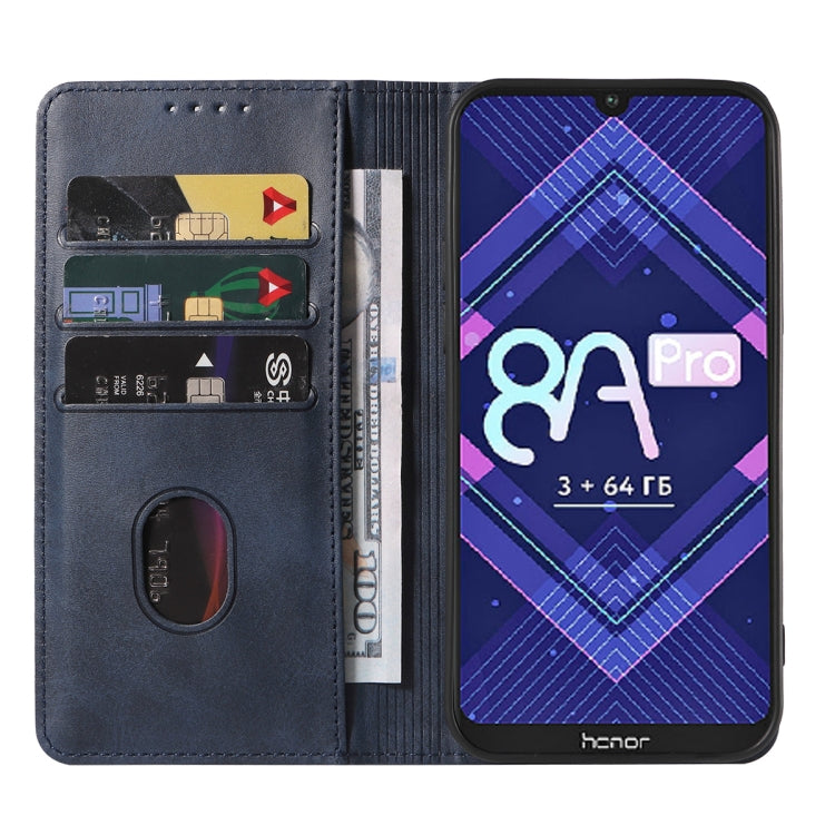 For Honor 8A Pro Magnetic Closure Leather Phone Case