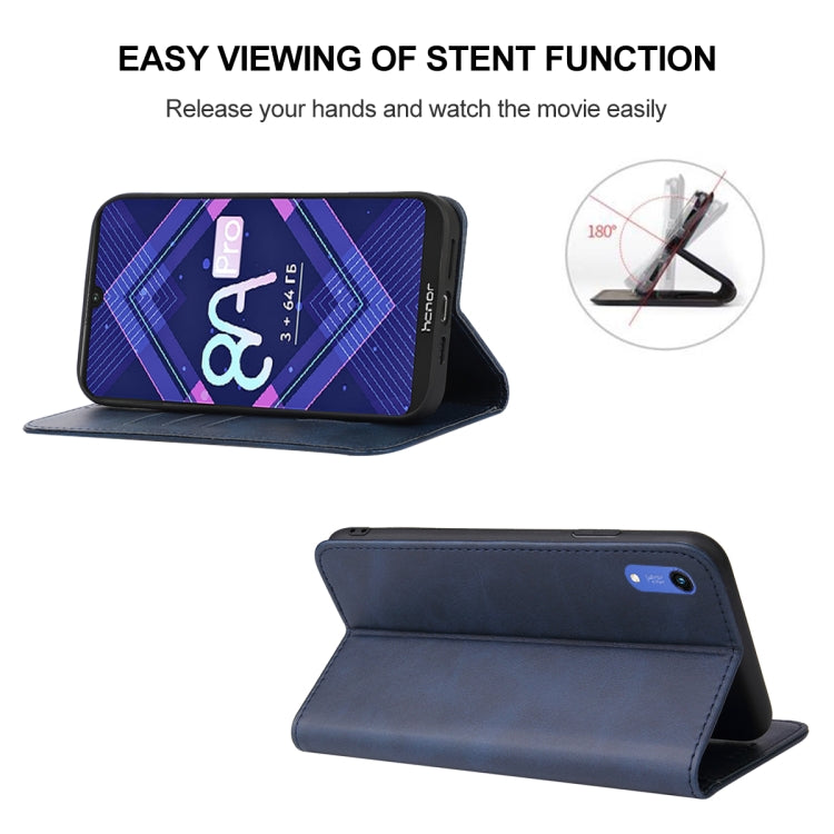 For Honor 8A Pro Magnetic Closure Leather Phone Case