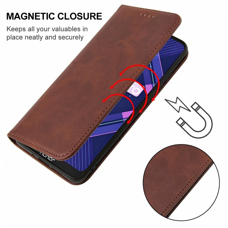 For Honor 8A Pro Magnetic Closure Leather Phone Case