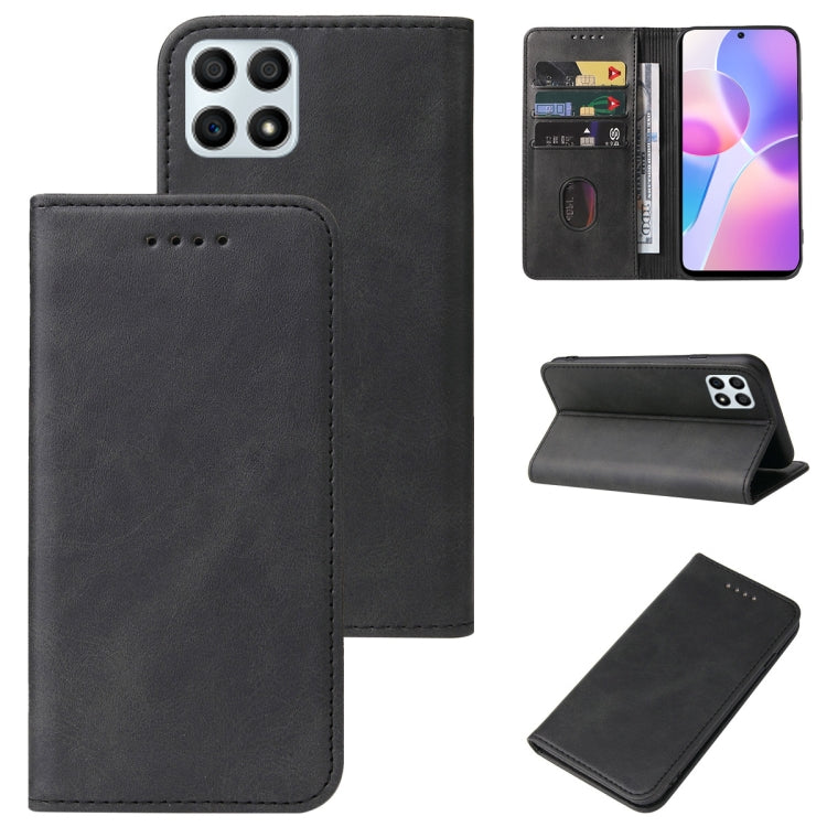 For Honor 30i Magnetic Closure Leather Phone Case