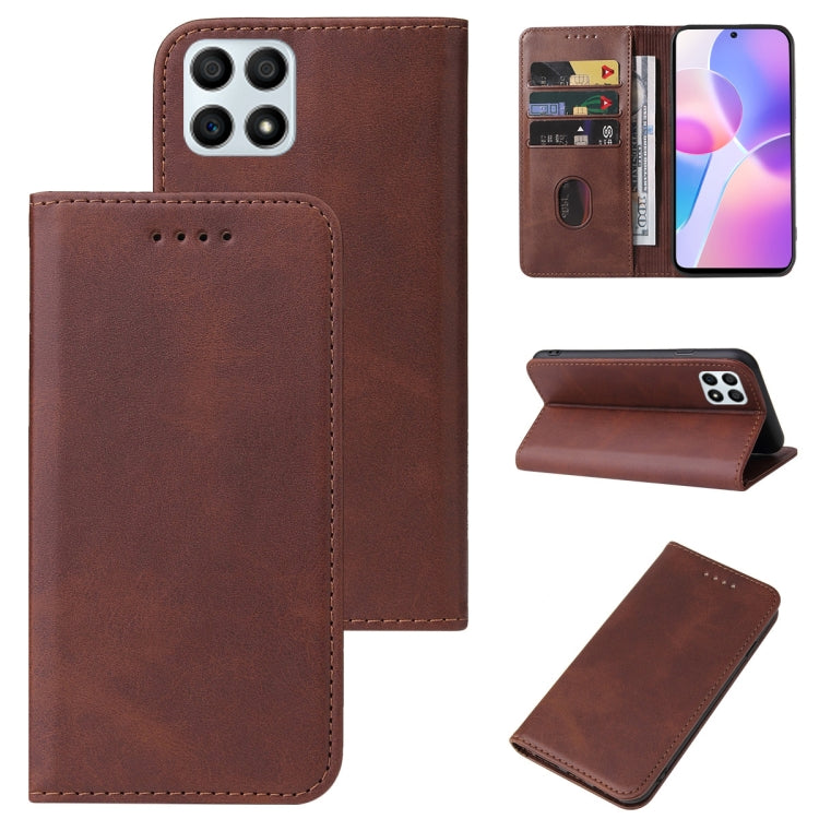 For Honor 30i Magnetic Closure Leather Phone Case
