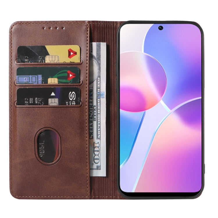 For Honor 30i Magnetic Closure Leather Phone Case