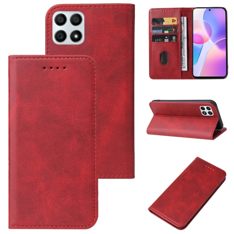 For Honor 30i Magnetic Closure Leather Phone Case