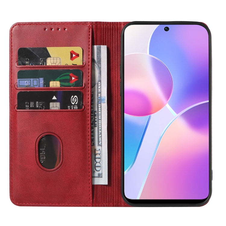 For Honor 30i Magnetic Closure Leather Phone Case