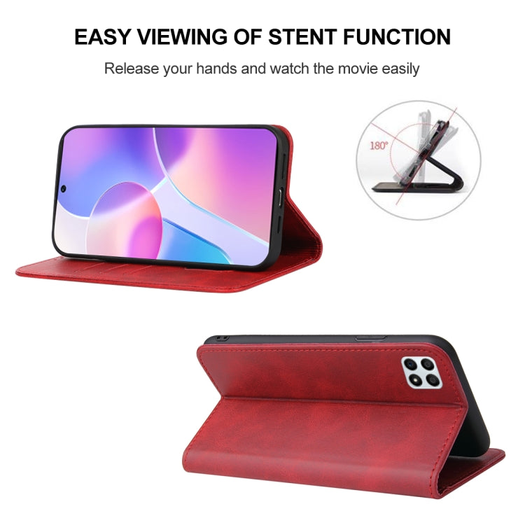 For Honor 30i Magnetic Closure Leather Phone Case