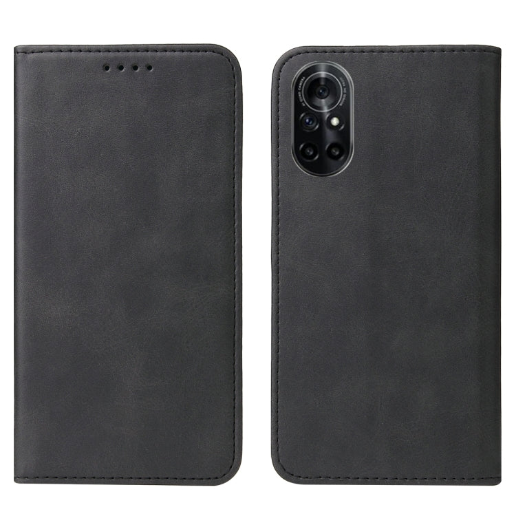For Honor V40 Lite Magnetic Closure Leather Phone Case
