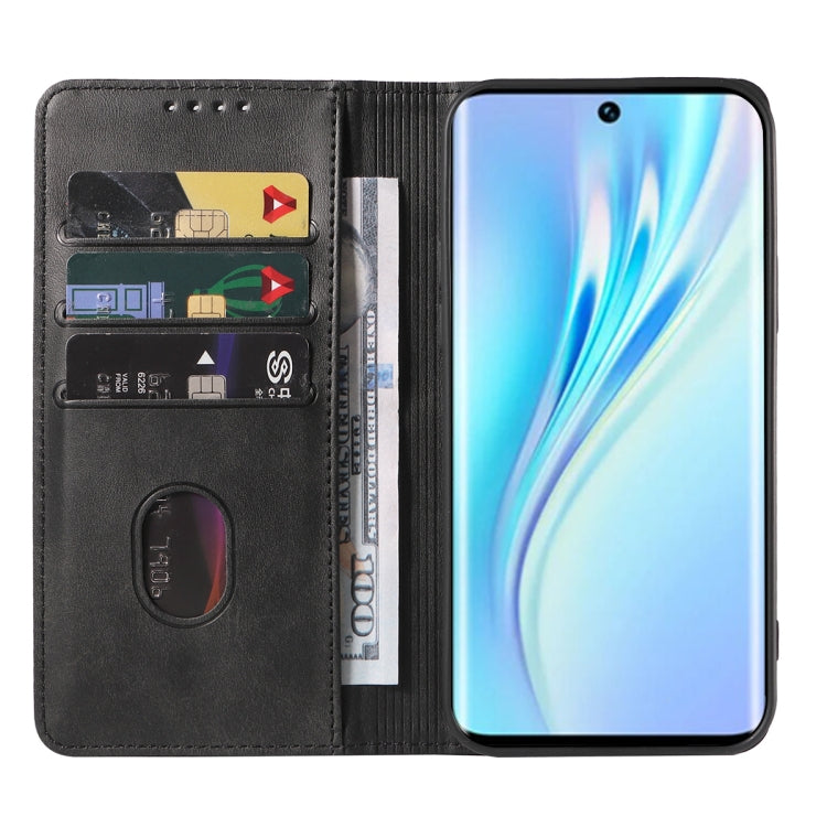 For Honor V40 Lite Magnetic Closure Leather Phone Case