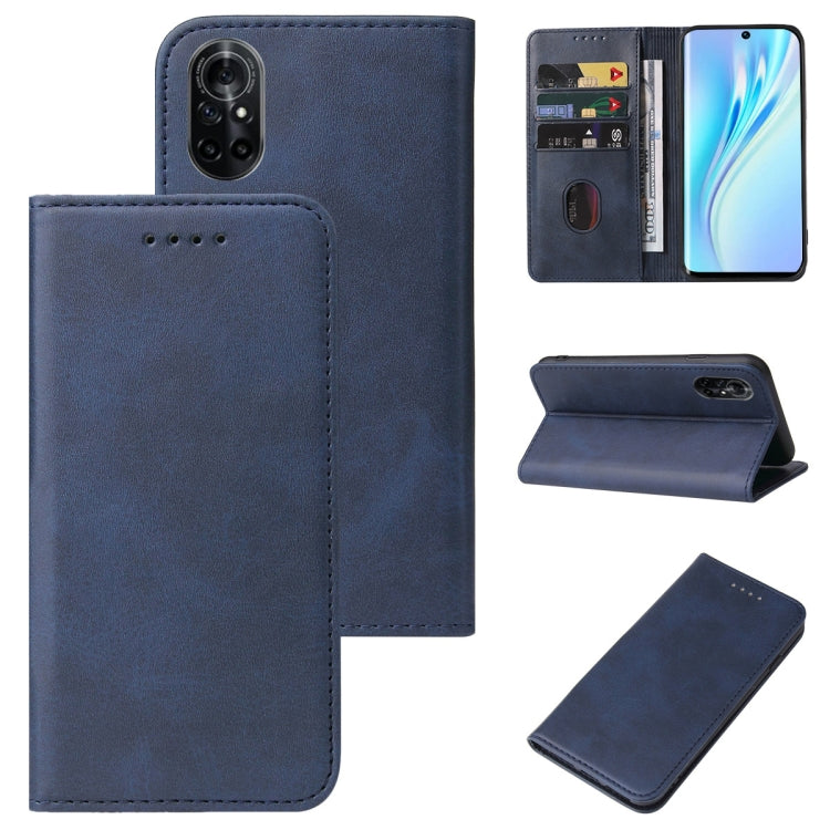 For Honor V40 Lite Magnetic Closure Leather Phone Case