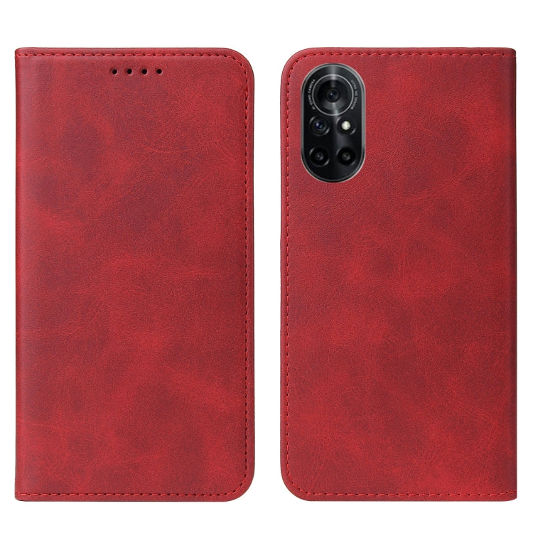 For Honor V40 Lite Magnetic Closure Leather Phone Case