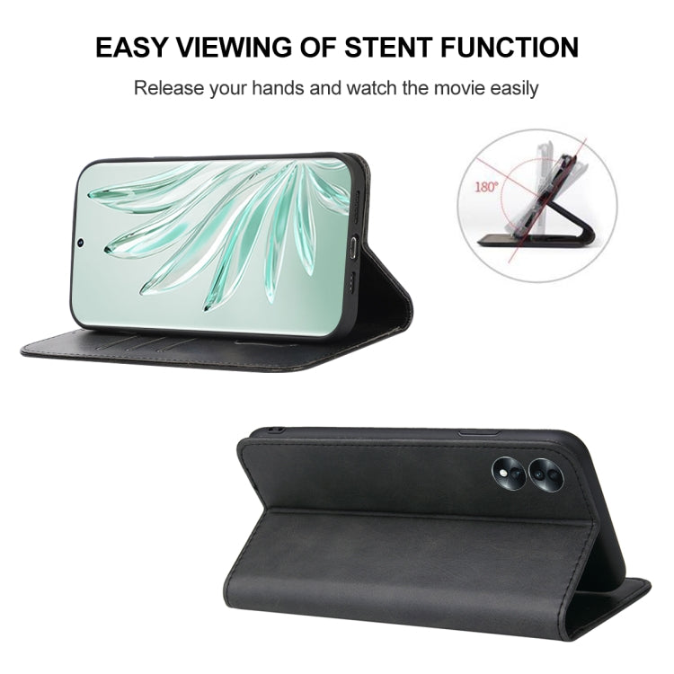 For Honor 70 Magnetic Closure Leather Phone Case