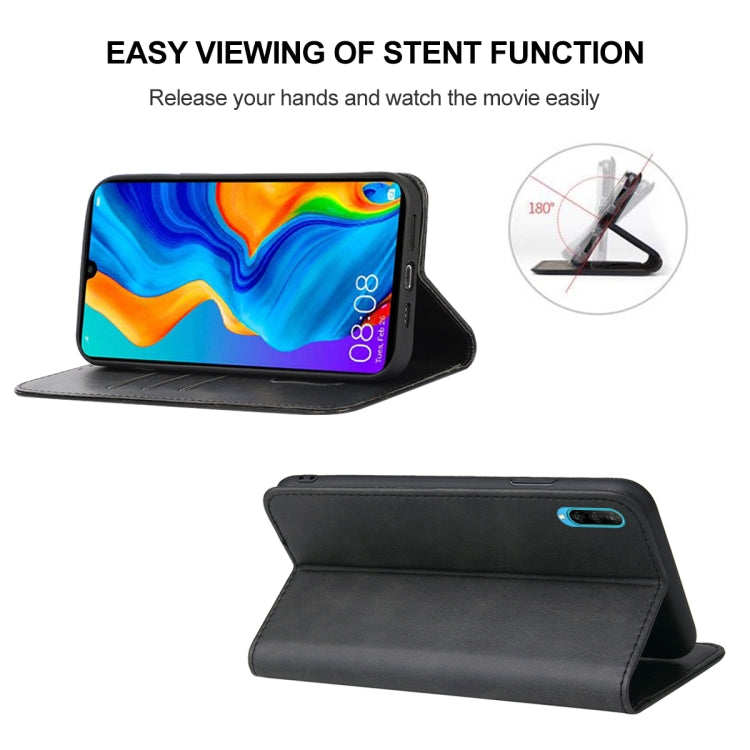 For Huawei Nova 4e Magnetic Closure Leather Phone Case