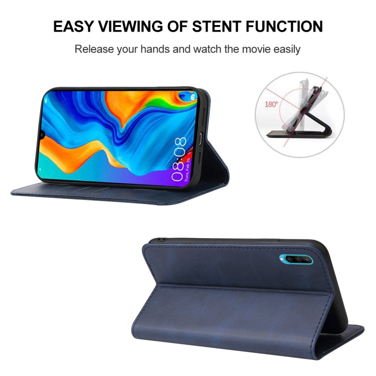 For Huawei Nova 4e Magnetic Closure Leather Phone Case