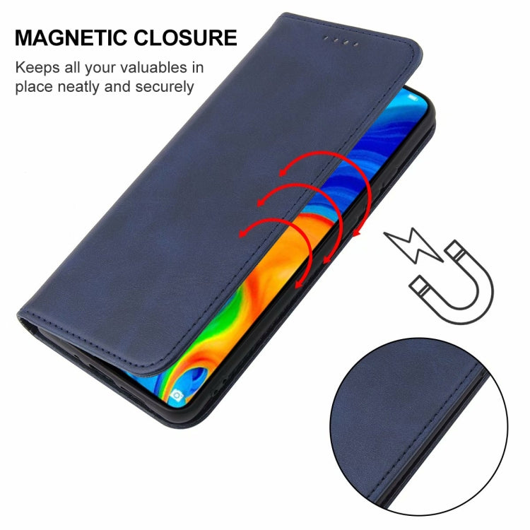 For Huawei Nova 4e Magnetic Closure Leather Phone Case