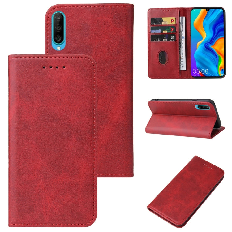 For Huawei Nova 4e Magnetic Closure Leather Phone Case