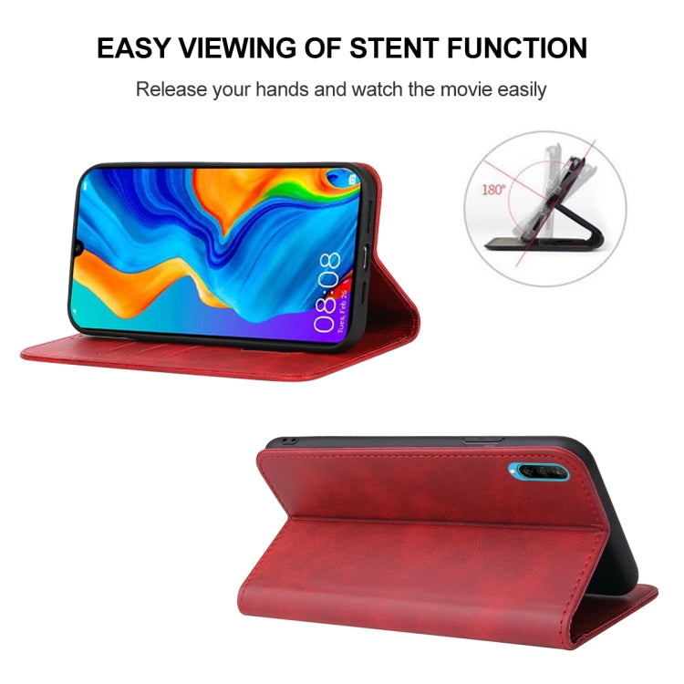 For Huawei Nova 4e Magnetic Closure Leather Phone Case