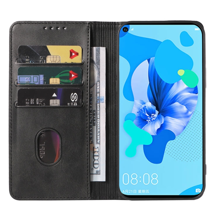 For Huawei Nova 5i Magnetic Closure Leather Phone Case