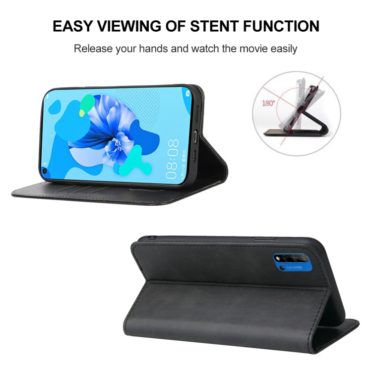 For Huawei Nova 5i Magnetic Closure Leather Phone Case