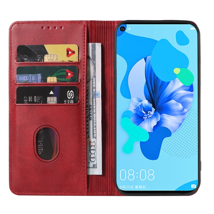For Huawei Nova 5i Magnetic Closure Leather Phone Case