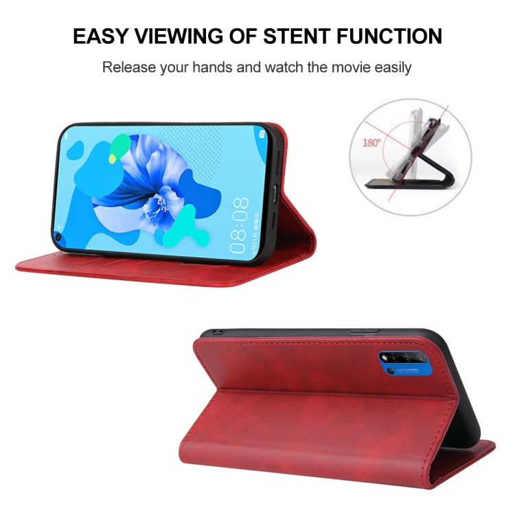 For Huawei Nova 5i Magnetic Closure Leather Phone Case