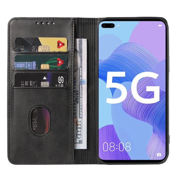 For Huawei Nova 6 5G Magnetic Closure Leather Phone Case