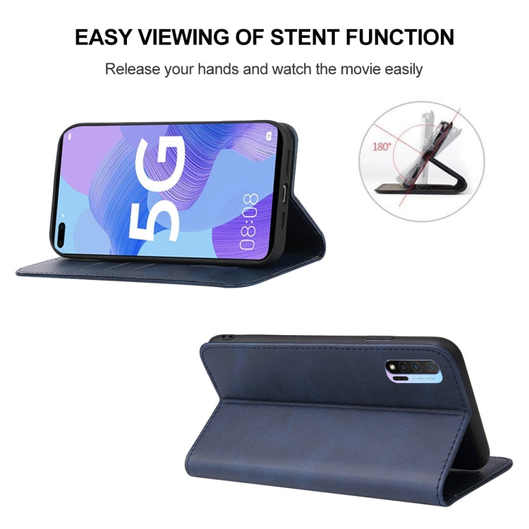For Huawei Nova 6 5G Magnetic Closure Leather Phone Case