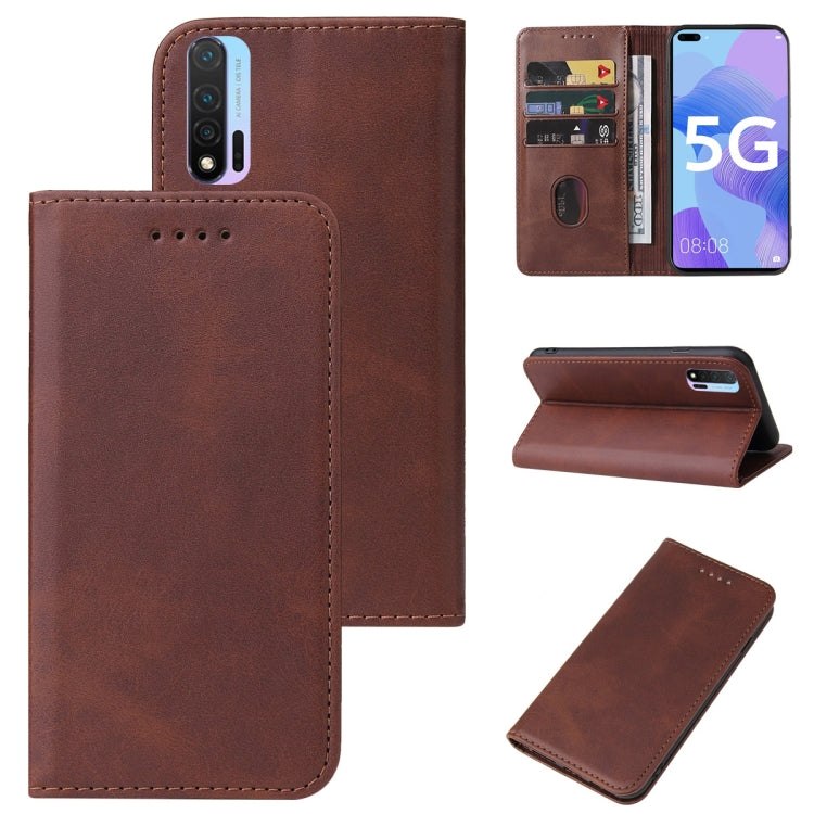 For Huawei Nova 6 5G Magnetic Closure Leather Phone Case