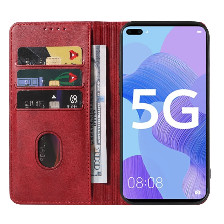 For Huawei Nova 6 5G Magnetic Closure Leather Phone Case
