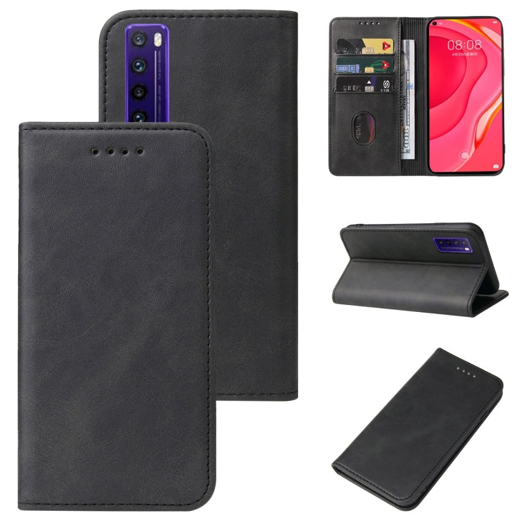 For Huawei Nova 7 SE 5G Youth Magnetic Closure Leather Phone Case