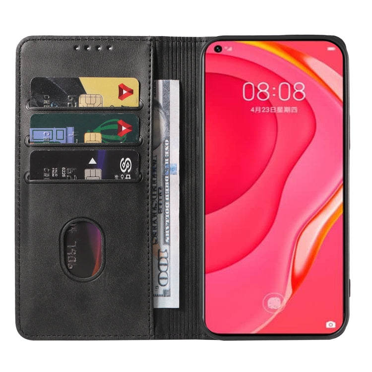 For Huawei Nova 7 SE 5G Youth Magnetic Closure Leather Phone Case