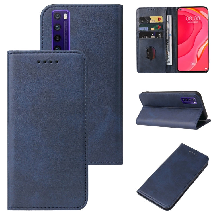 For Huawei Nova 7 SE 5G Youth Magnetic Closure Leather Phone Case