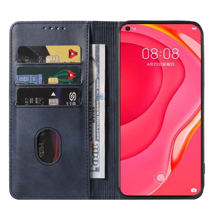 For Huawei Nova 7 SE 5G Youth Magnetic Closure Leather Phone Case