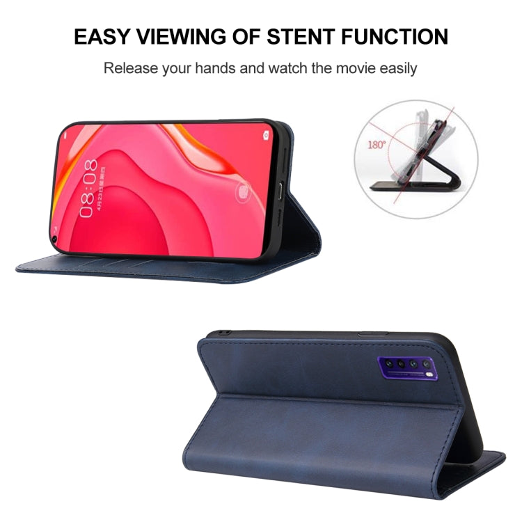 For Huawei Nova 7 SE 5G Youth Magnetic Closure Leather Phone Case