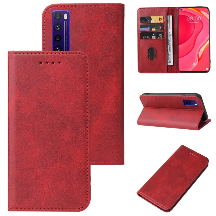 For Huawei Nova 7 SE 5G Youth Magnetic Closure Leather Phone Case