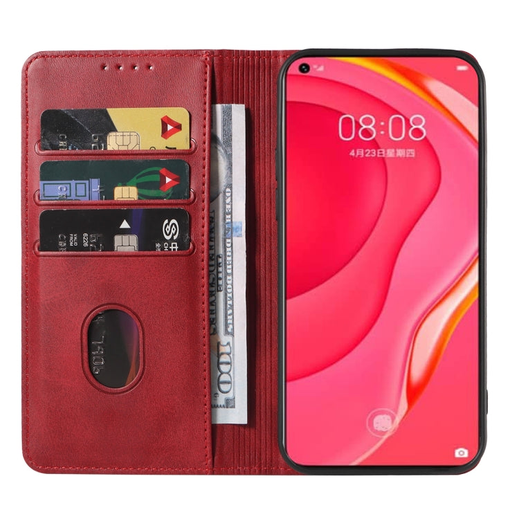 For Huawei Nova 7 SE 5G Youth Magnetic Closure Leather Phone Case