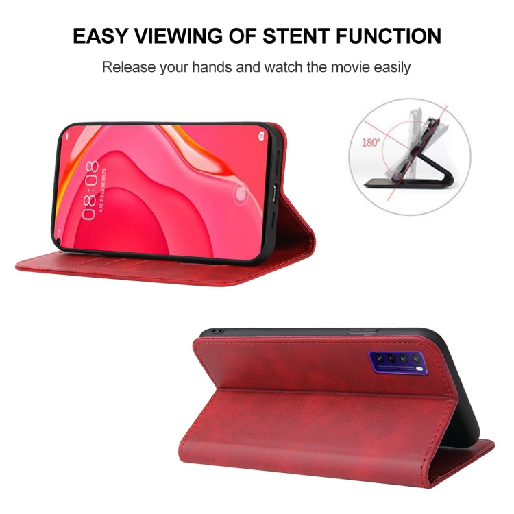 For Huawei Nova 7 SE 5G Youth Magnetic Closure Leather Phone Case