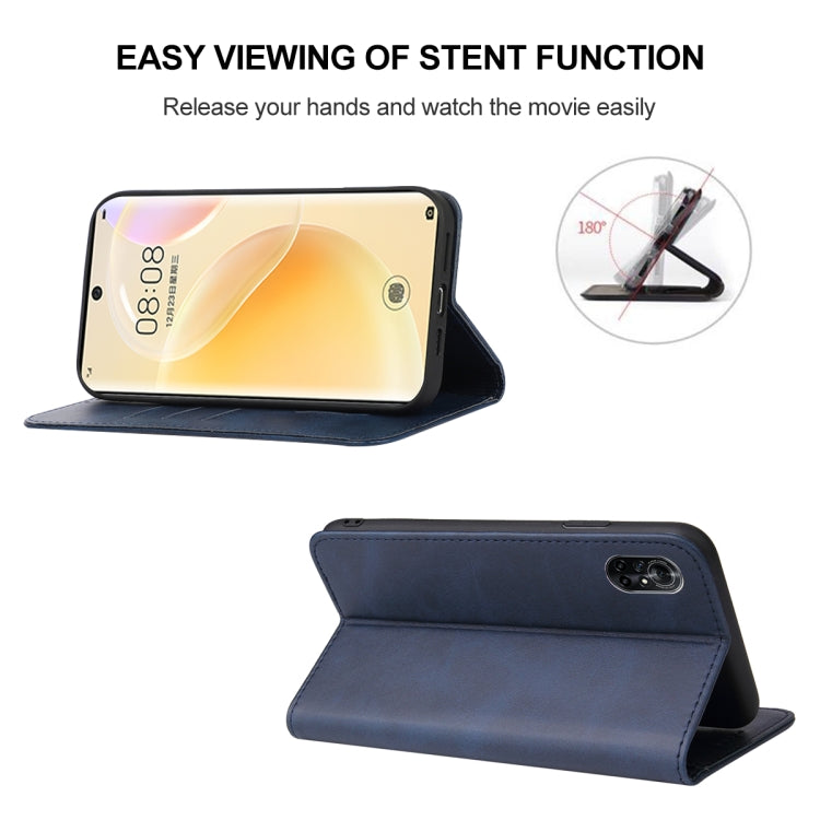 For Huawei Nova 8 Magnetic Closure Leather Phone Case