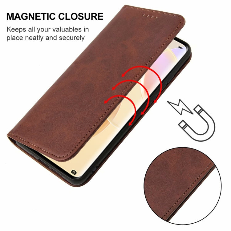 For Huawei Nova 8 Magnetic Closure Leather Phone Case