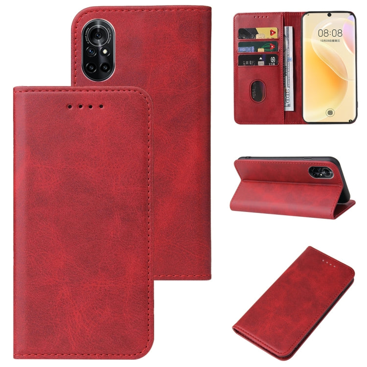 For Huawei Nova 8 Magnetic Closure Leather Phone Case