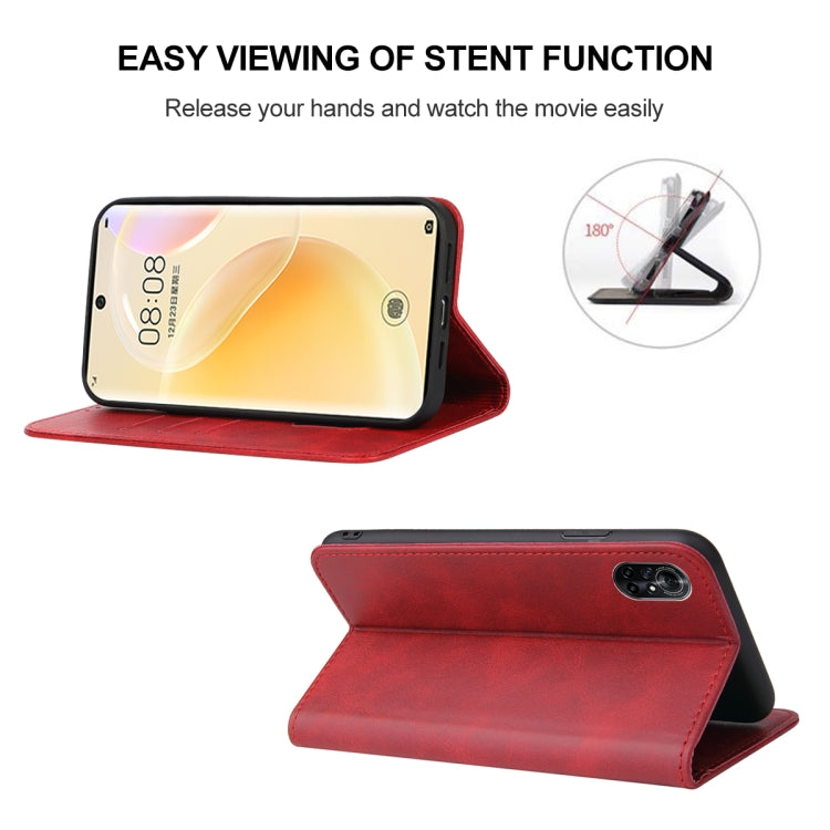For Huawei Nova 8 Magnetic Closure Leather Phone Case