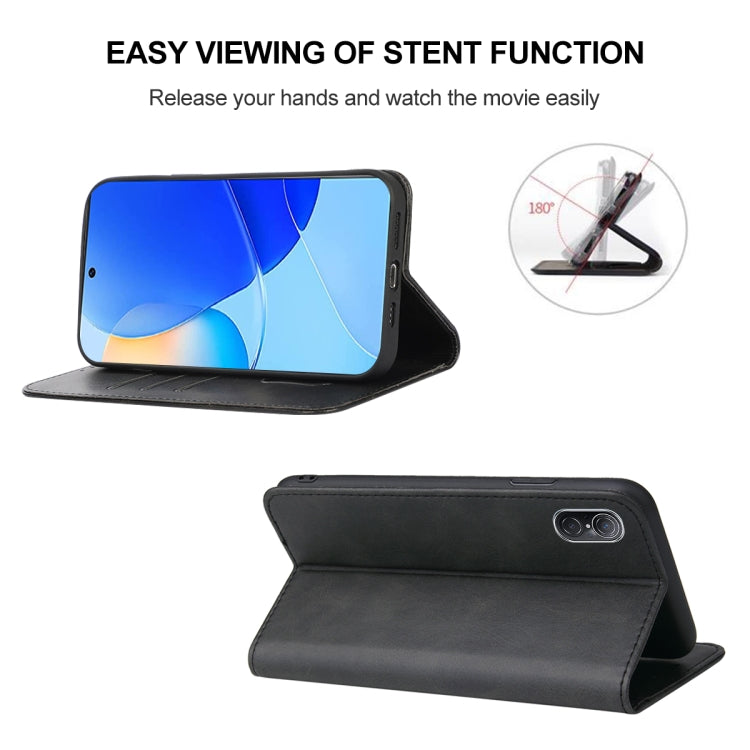 For Huawei Nova 9 SE Magnetic Closure Leather Phone Case
