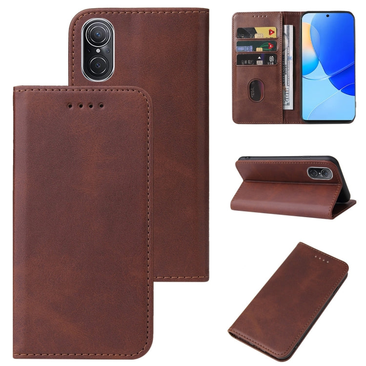 For Huawei Nova 9 SE Magnetic Closure Leather Phone Case