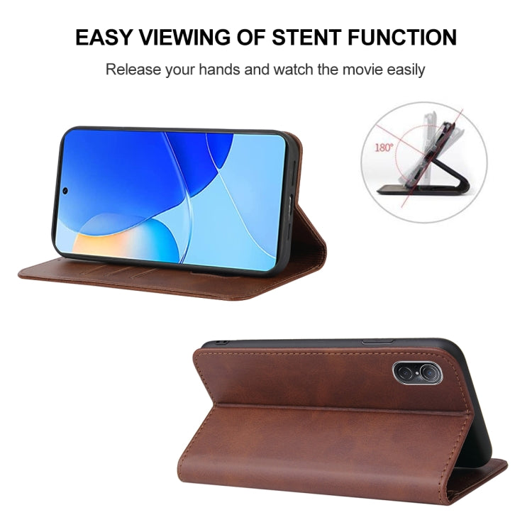 For Huawei Nova 9 SE Magnetic Closure Leather Phone Case